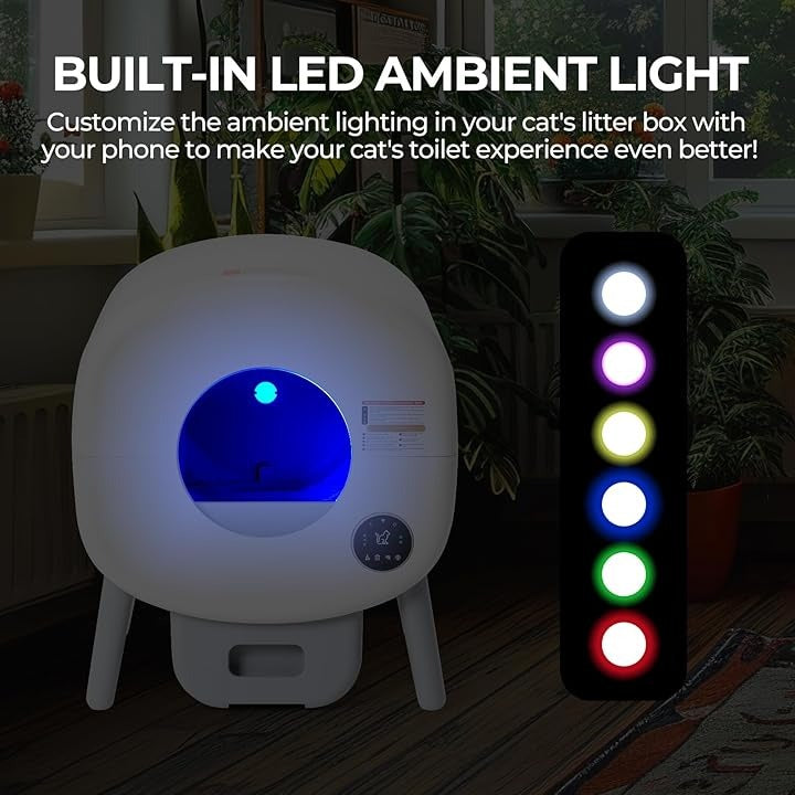 Automatic Self-Cleaning Cat Litter Box – Extra Large, Odor Control