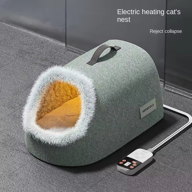 Electric Heated Cat Bed with Temperature Control