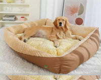 Large Dog Bed – Super Soft Padded Pet Cushion with Removable Mat
