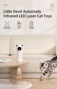 Automatic Interactive Cat Toy – Smart LED Laser Teaser for Cats & Dogs