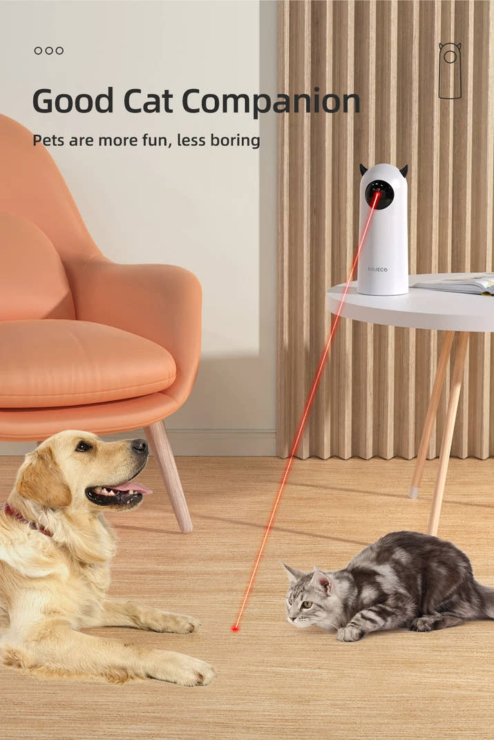 Automatic Interactive Cat Toy – Smart LED Laser Teaser for Cats & Dogs