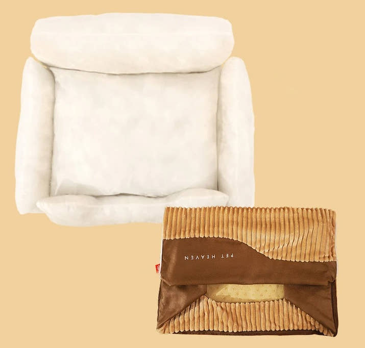 Large Dog Bed – Super Soft Padded Pet Cushion with Removable Mat