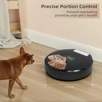 Automatic Pet Feeder with Programmable Timer, 5-Meals Dispenser