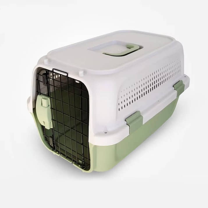 Portable Plastic Pet Crate for Cats & Dogs